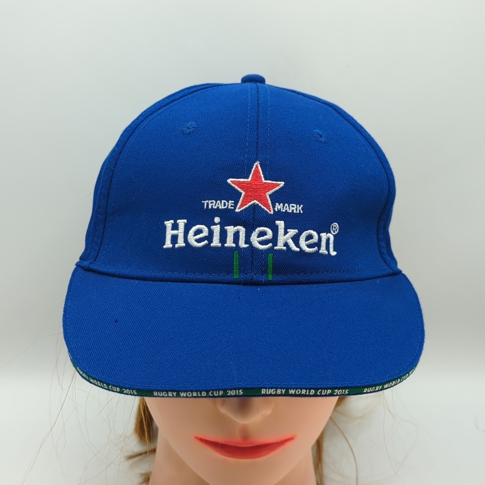 Rugby World Cup 2015 Heineken Hat Cap Blue Strapback Adjustable